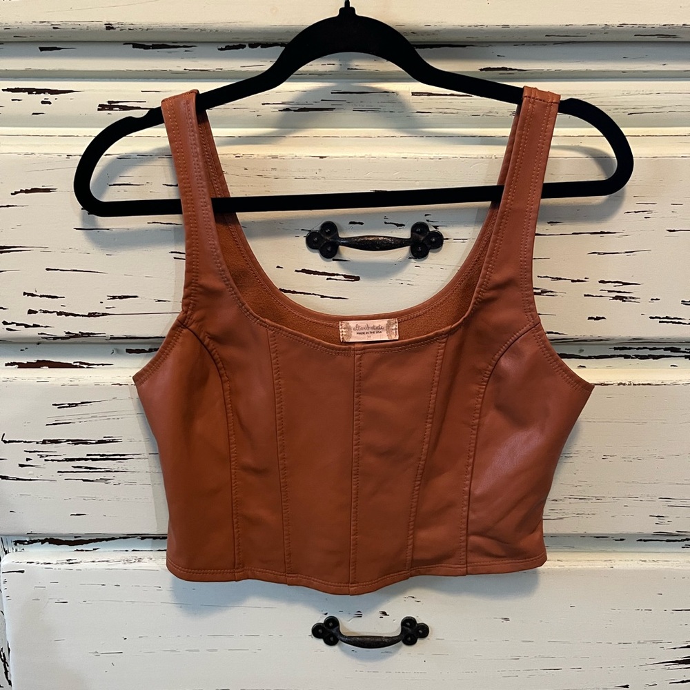 Altar’d State Women's Brown Crop Top size medium.